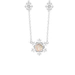 Christmas Snowflake Romantic Sparkling Necklace