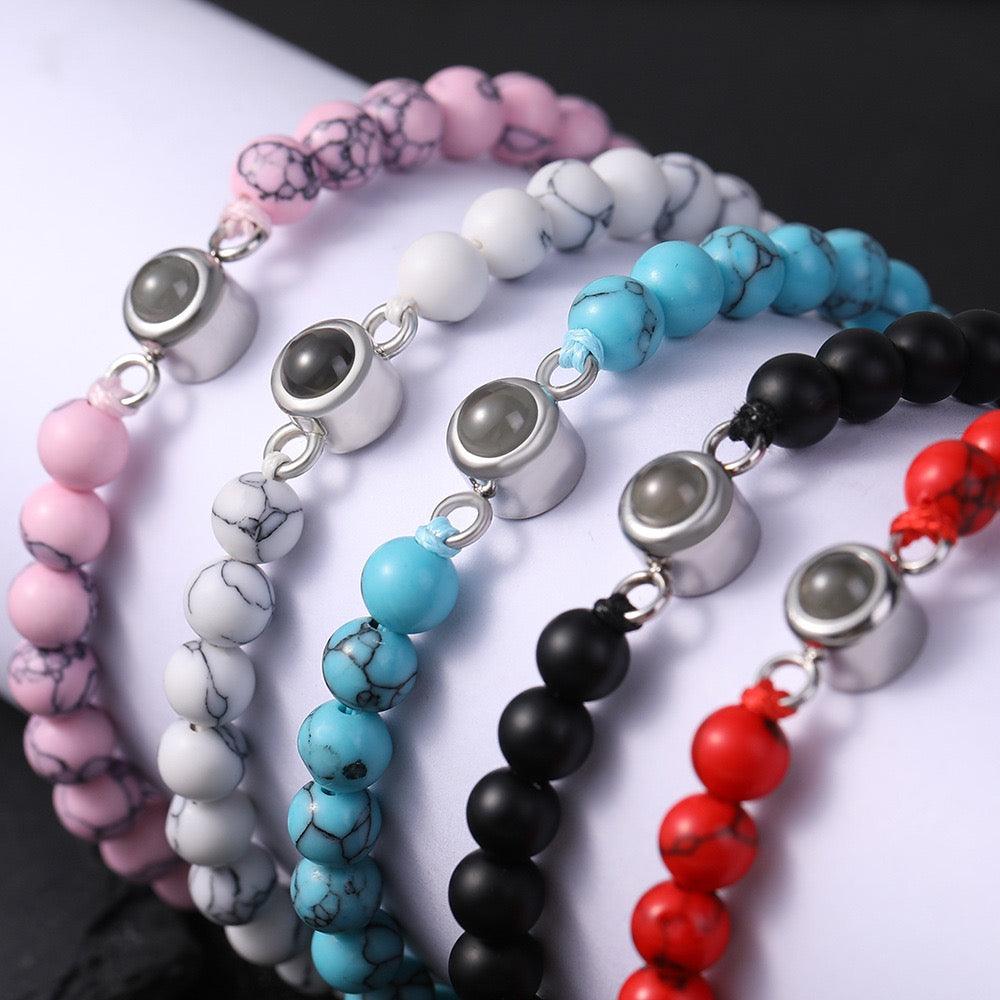 Vivid Paw – Personalized Pet Projection Beaded Bracelet