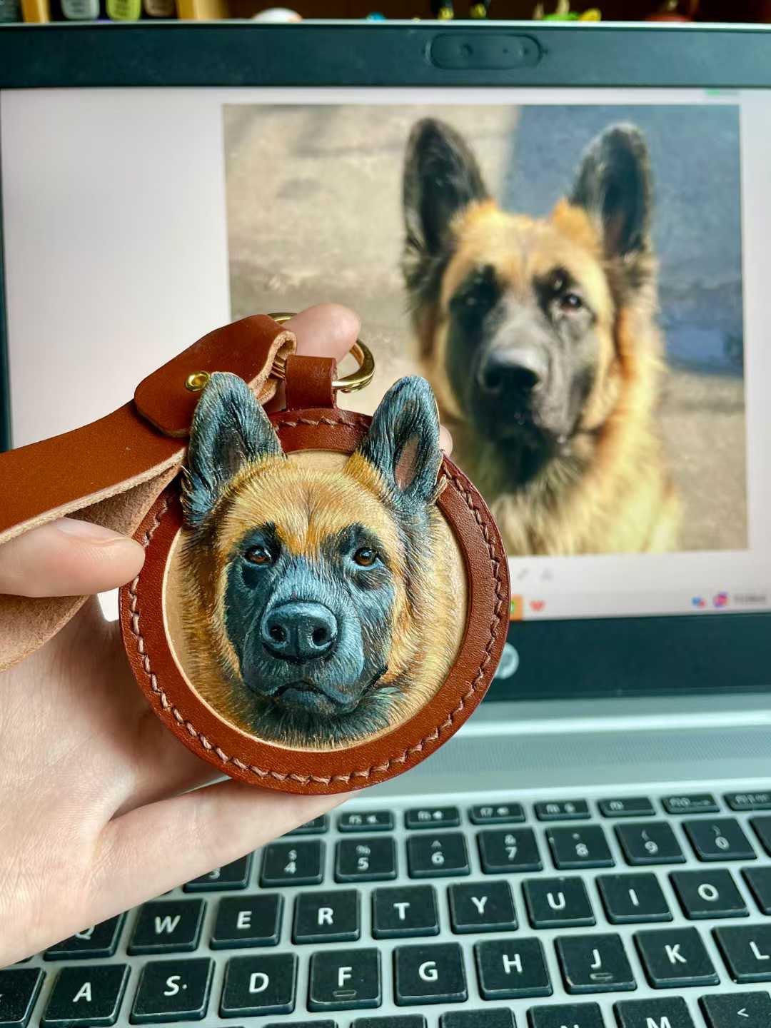 Paw-sonalized Leather Pet Portraits