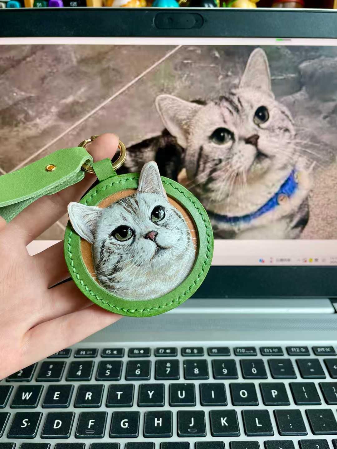 Paw-sonalized Leather Pet Portraits