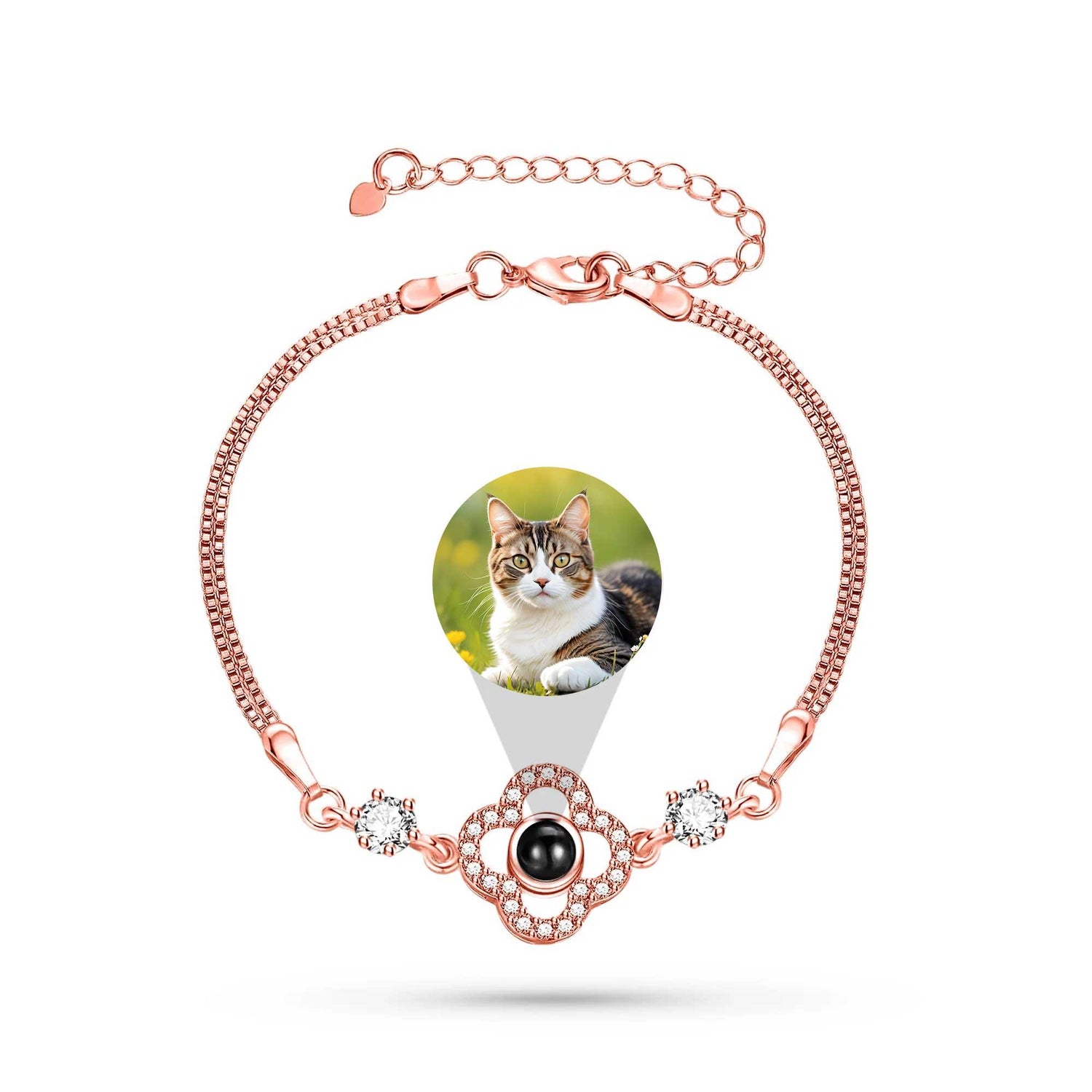 Lucky Clover – Custom Pet Photo Projection Bracelet