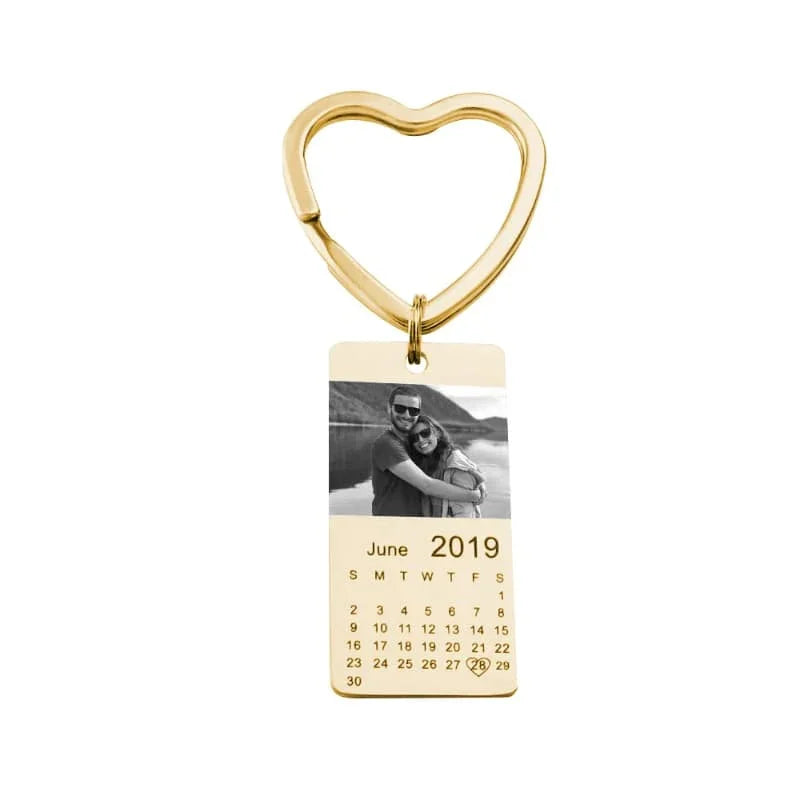 Eternal Date Personalised Calendar Keychain