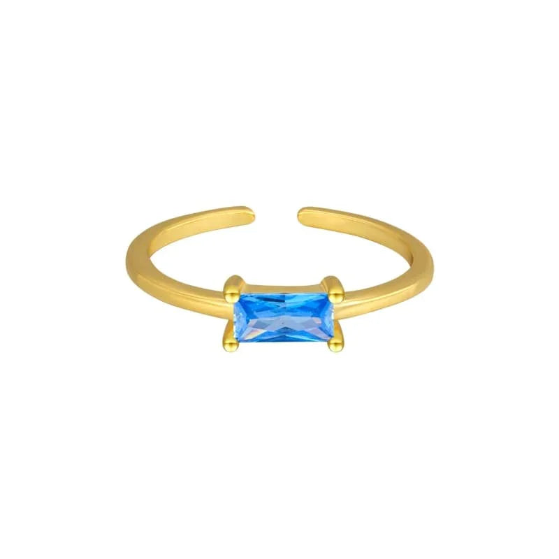 Aurora Beam Birthstone Ring