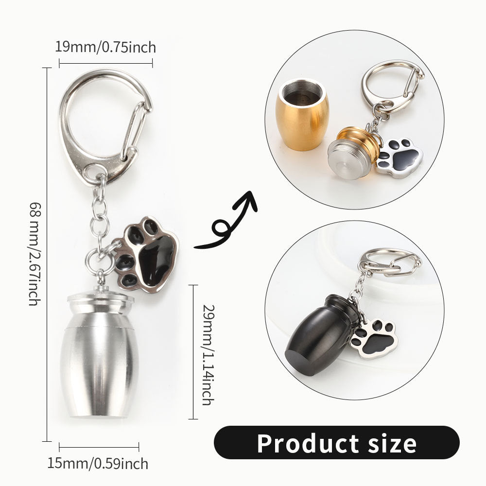 Forever in My Heart Urn Keychain