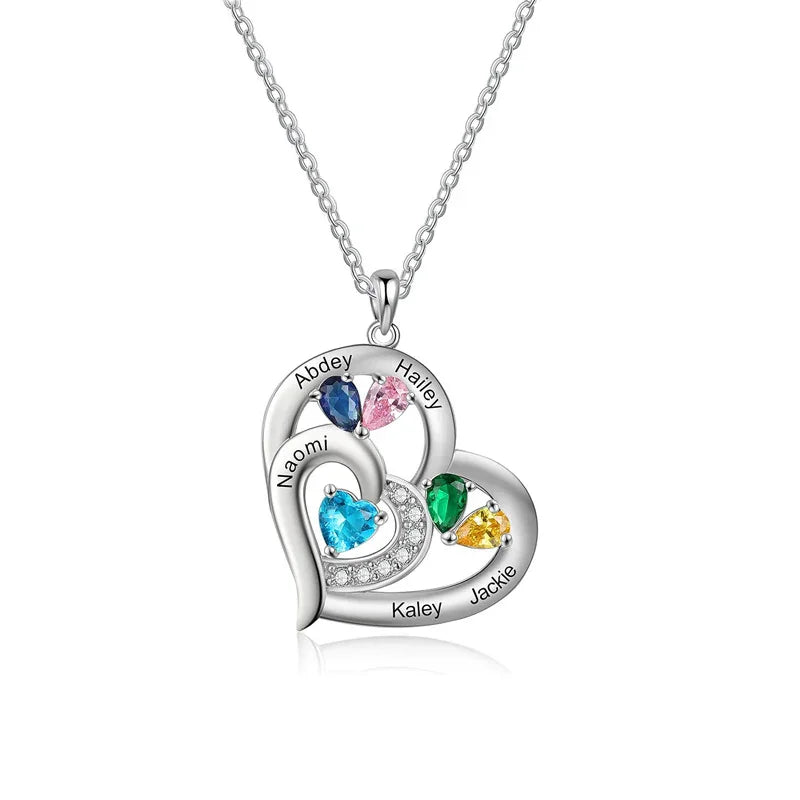 Family Love Birthstone Necklace