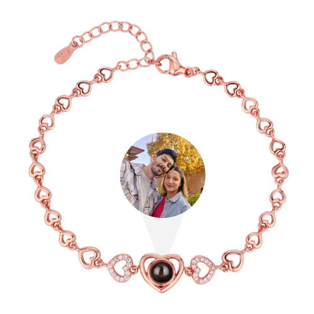 Hearts of Love – Custom Photo Projection Bracelet
