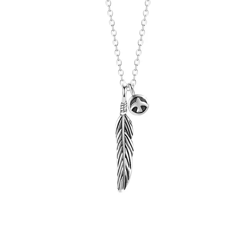 Whispering Grace Couple Feather Necklace