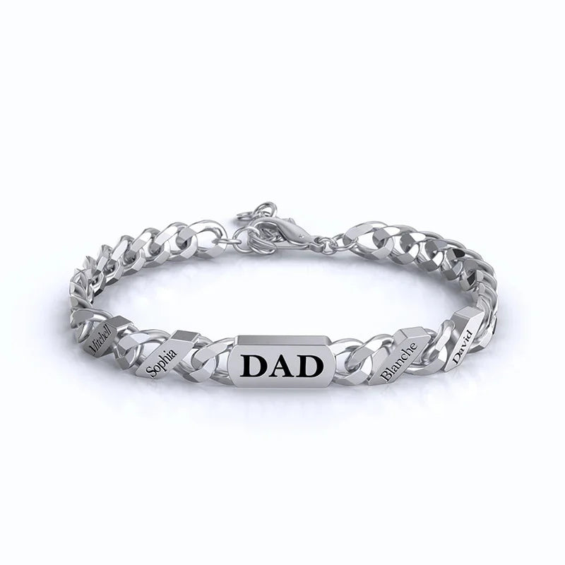 Men's Personalized Nameplate Bracelet