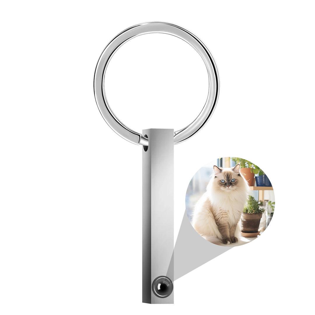 Forever With Me – Minimalist Pet Projection Keychain