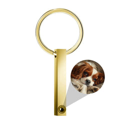 Forever With Me – Minimalist Pet Projection Keychain