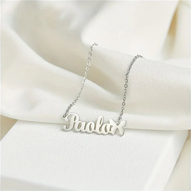 Personalized Butterfly Name Necklace