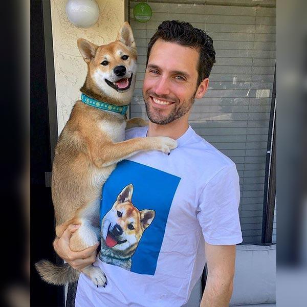Custom Modern Pet Portrait T-Shirt
